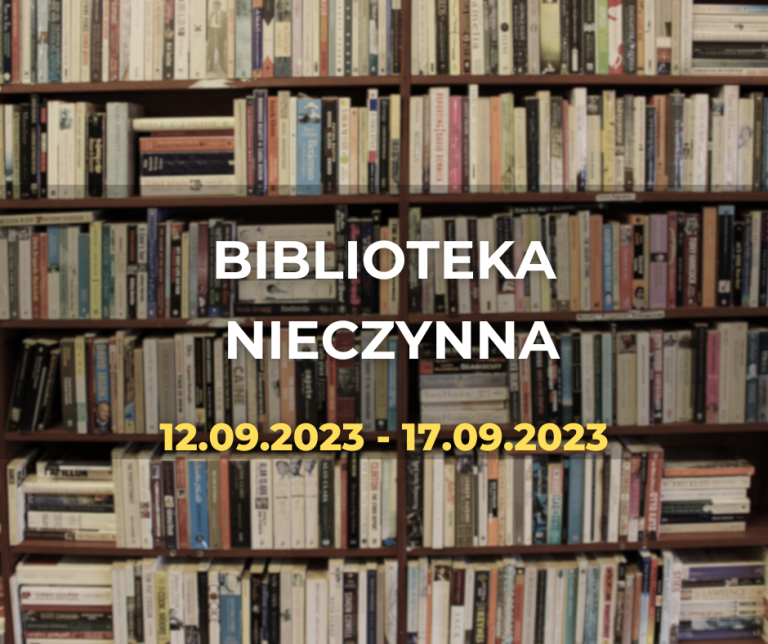 Powiększ obraz: Biblioteka nieczynna